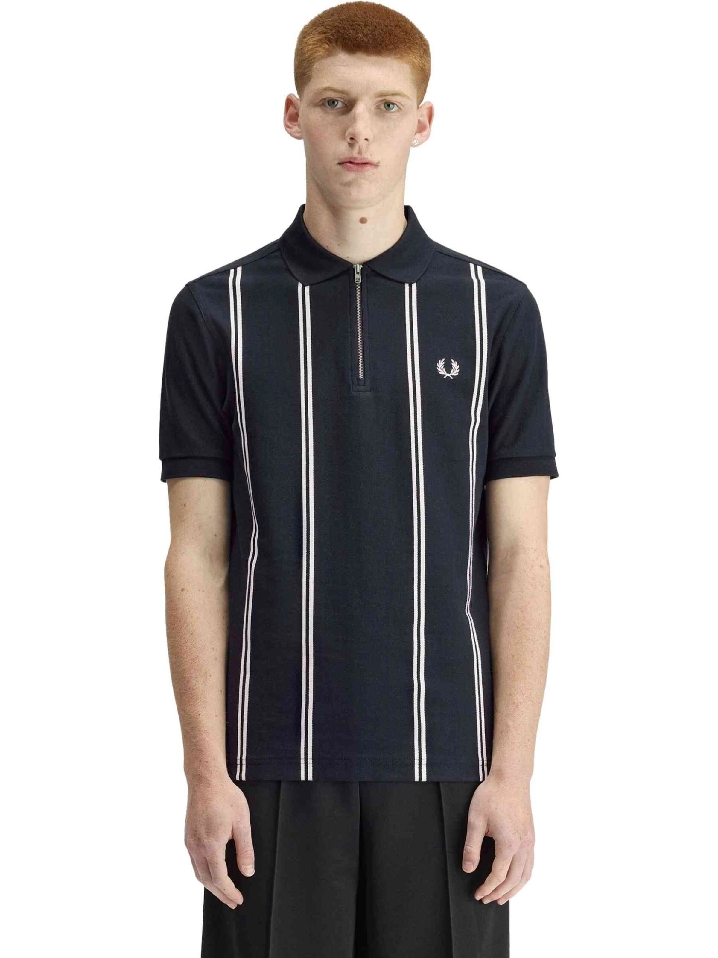 Fred Perry - Camiseta 'Polo fred perry marino vertical stripe polo shirt' en azul