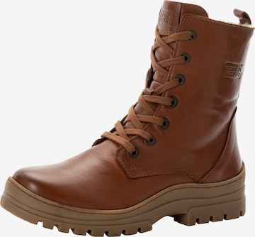 CAMEL ACTIVE Lace-Up Ankle Boots in Brown: front