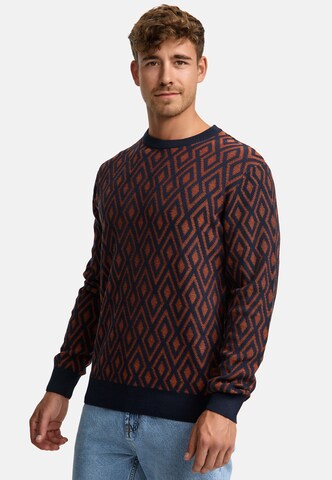 INDICODE JEANS Sweater 'Scott' in Blue