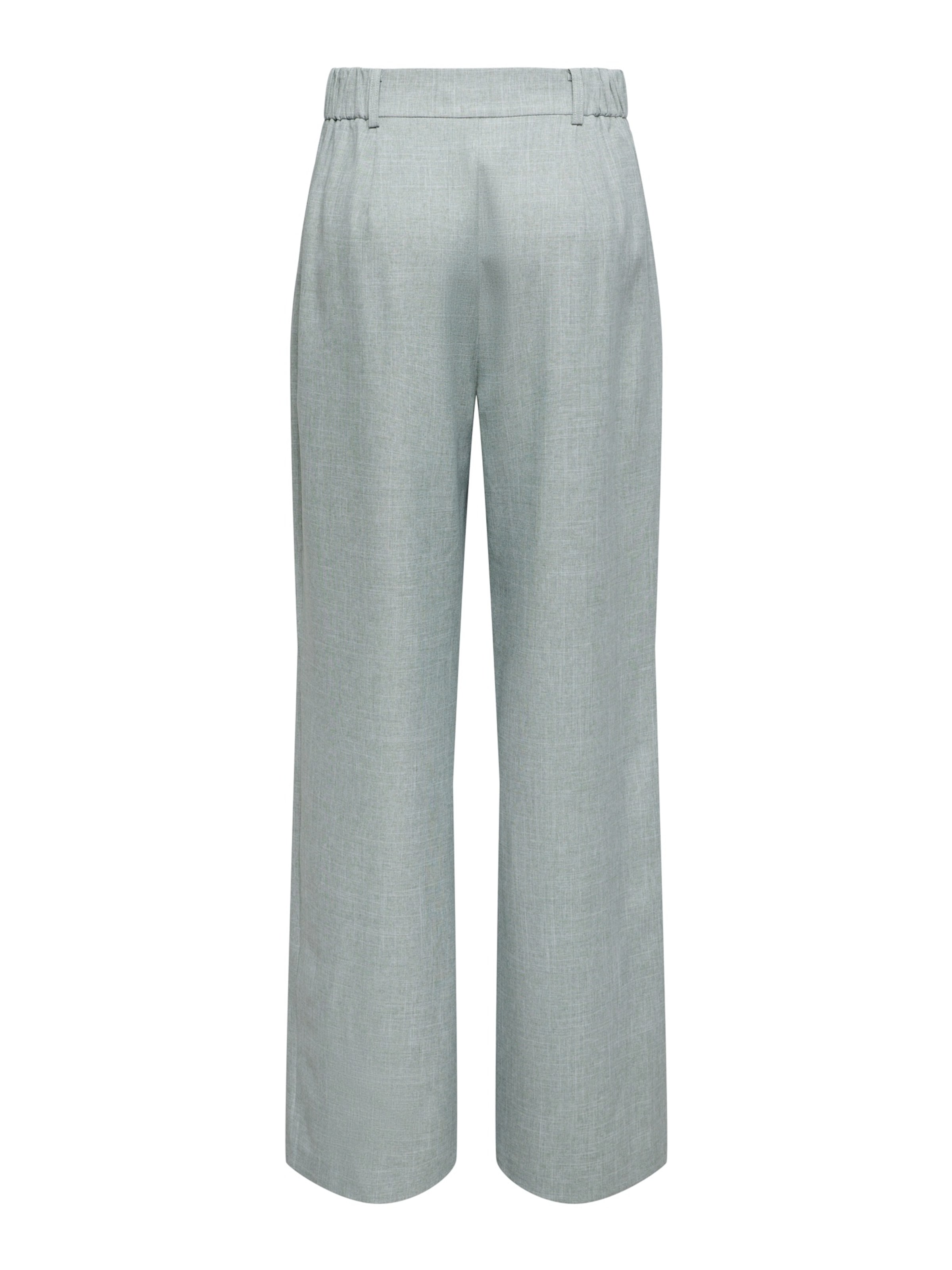 ONLY Wide leg Bandplooibroek 'ONLLINDA' in Groen