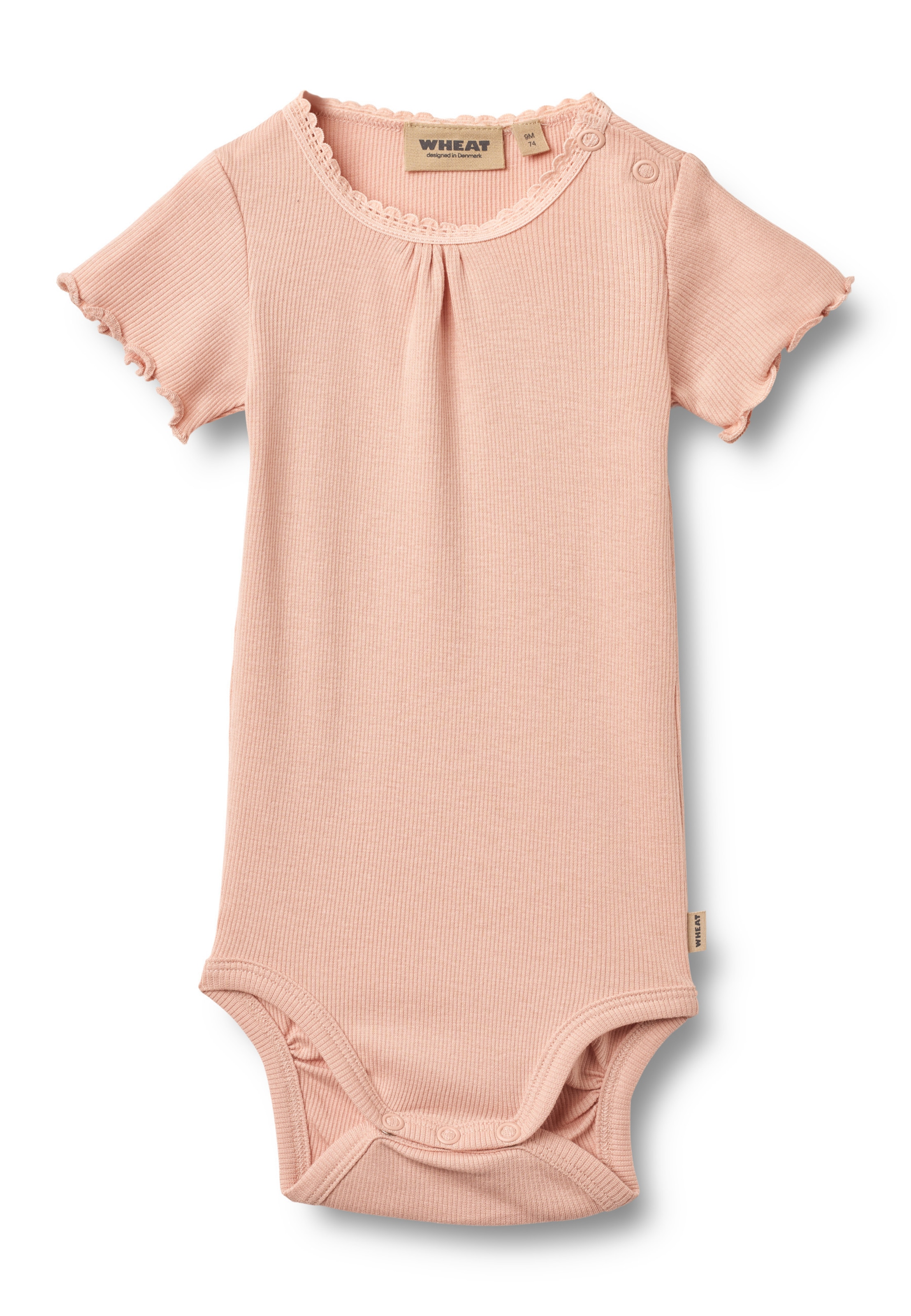 WHEAT - Pijama entero/body 'Edna' en rosa: frente
