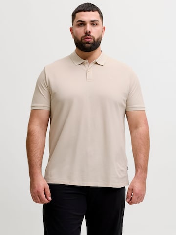 Jack & Jones Plus Poloshirt in Beige: Vorderseite