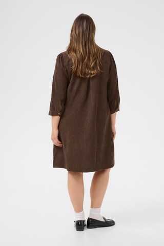 KAFFE CURVE Shirt dress 'Verana' in Brown