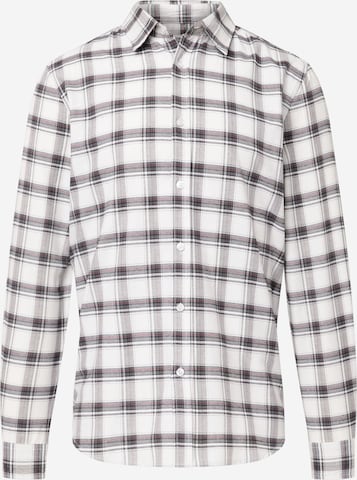 BURTON MENSWEAR LONDON Regular fit Button Up Shirt in Beige: front