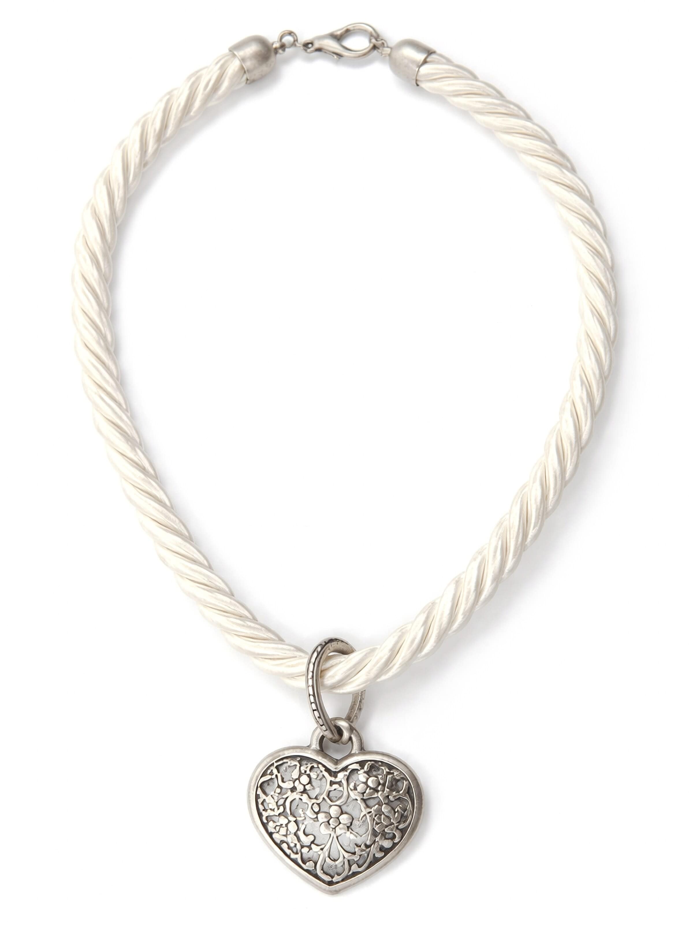 Allgäu Rebell Necklace 'Franzi' in Beige: front