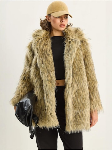 Bianco Lucci Wintermantel in Bruin