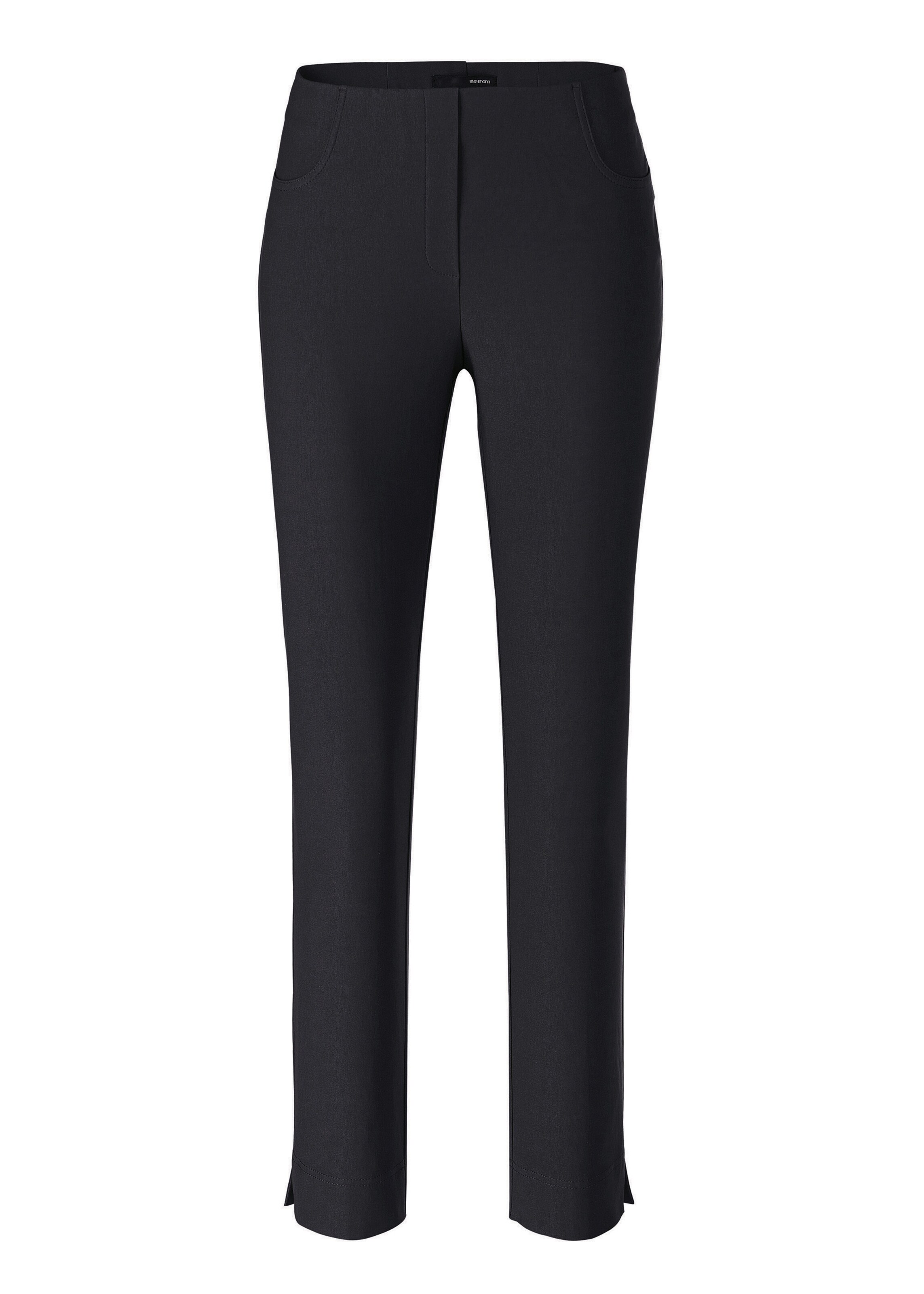 STEHMANN Slimfit Hose 'Loli' in Schwarz: Vorderseite