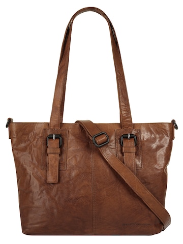 Cabas Spikes & Sparrow en marron : devant