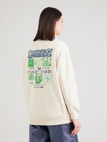 QUIKSILVER Sweatshirt i beige: framsida