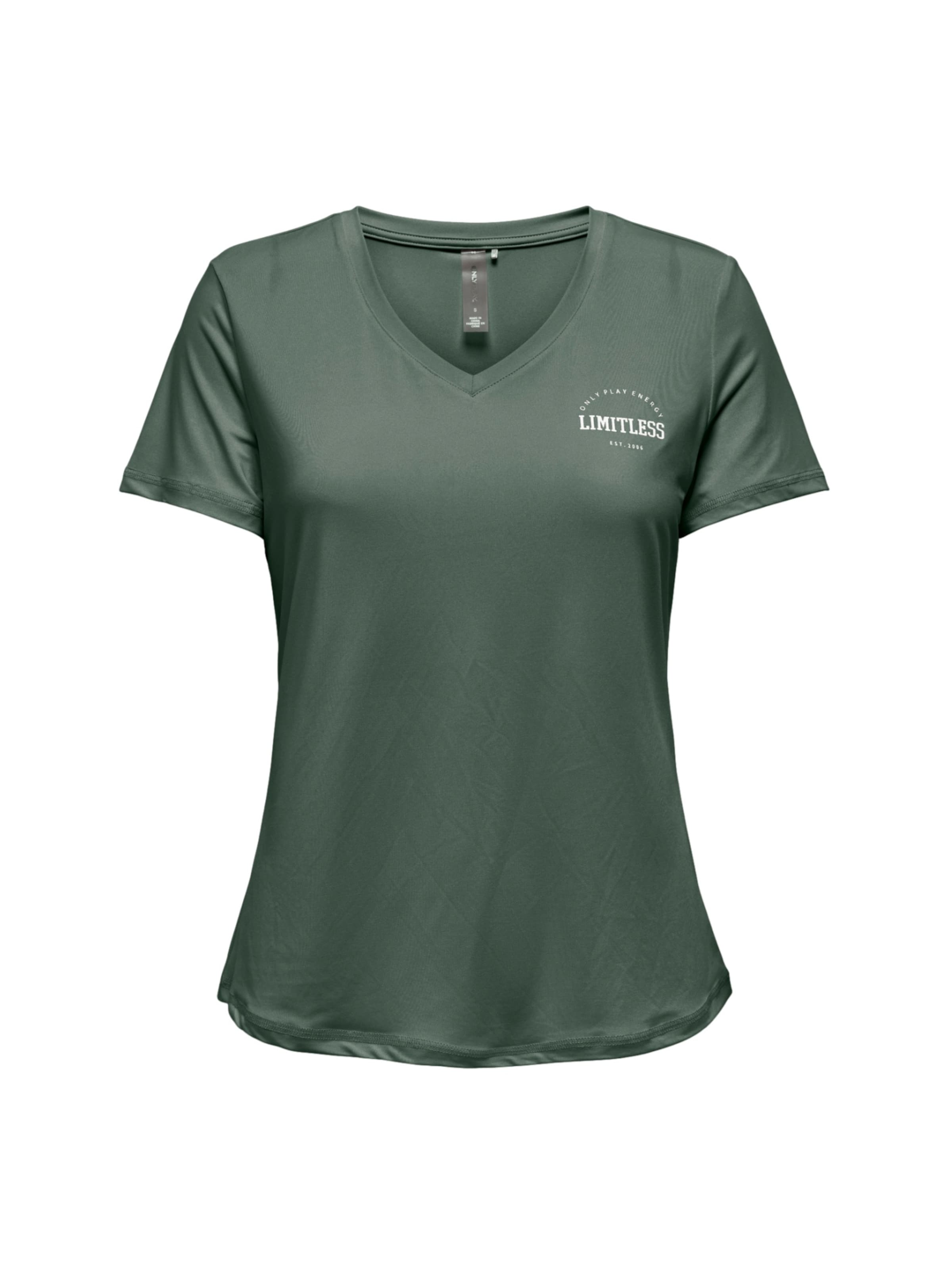 Maglietta 'Save Life' ONLY PLAY di colore verde scuro, Visualizzazione prodotti