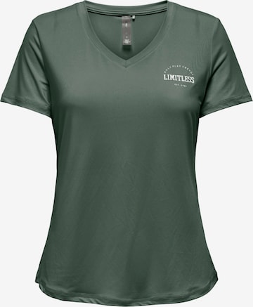 Maglietta 'Save Life' di ONLY PLAY in verde: frontale