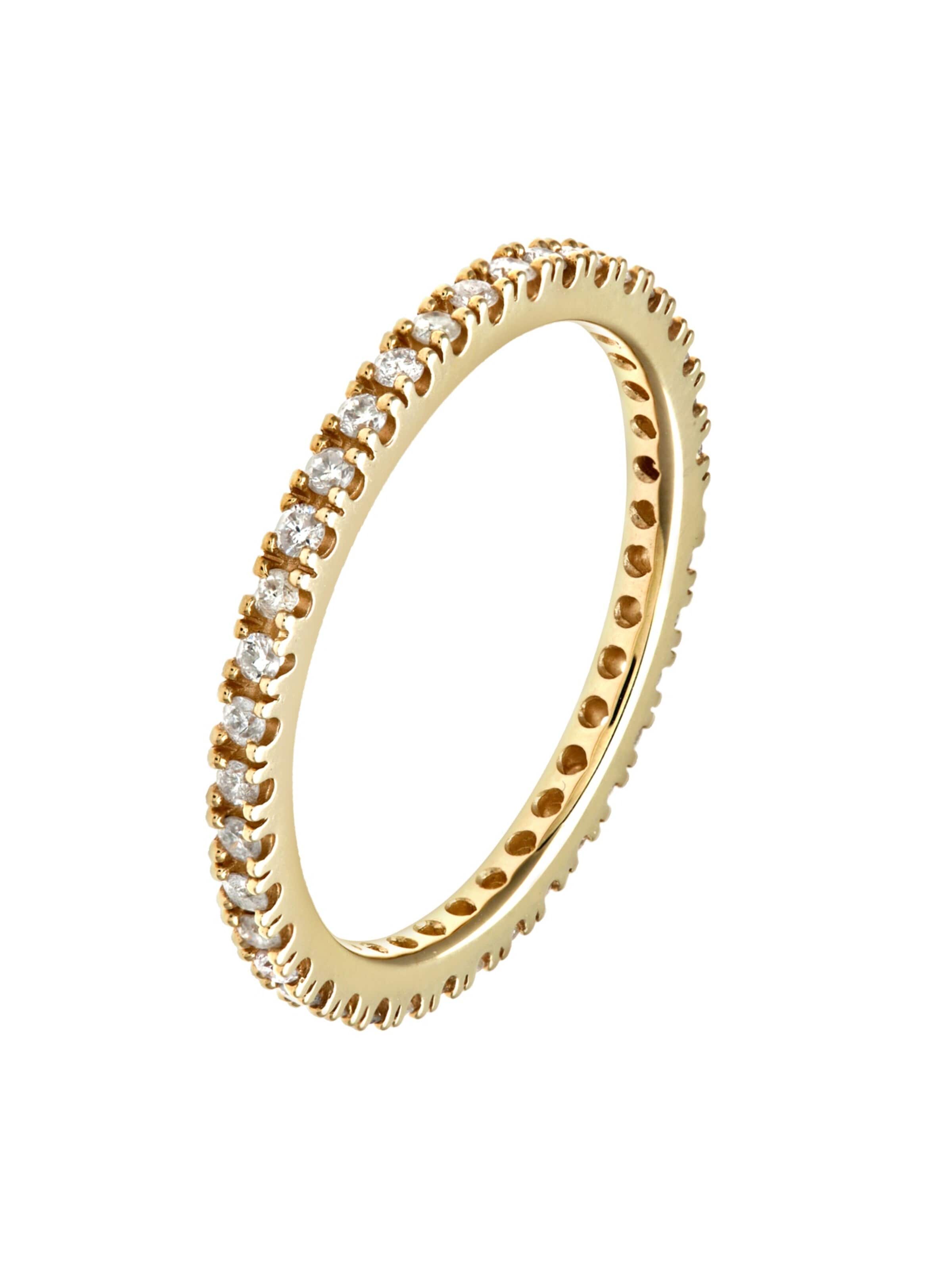 DIAMANT LETERNEL Ring 'Eternity-Ring aus 375 Gelbgold mit Diamant' in Gold