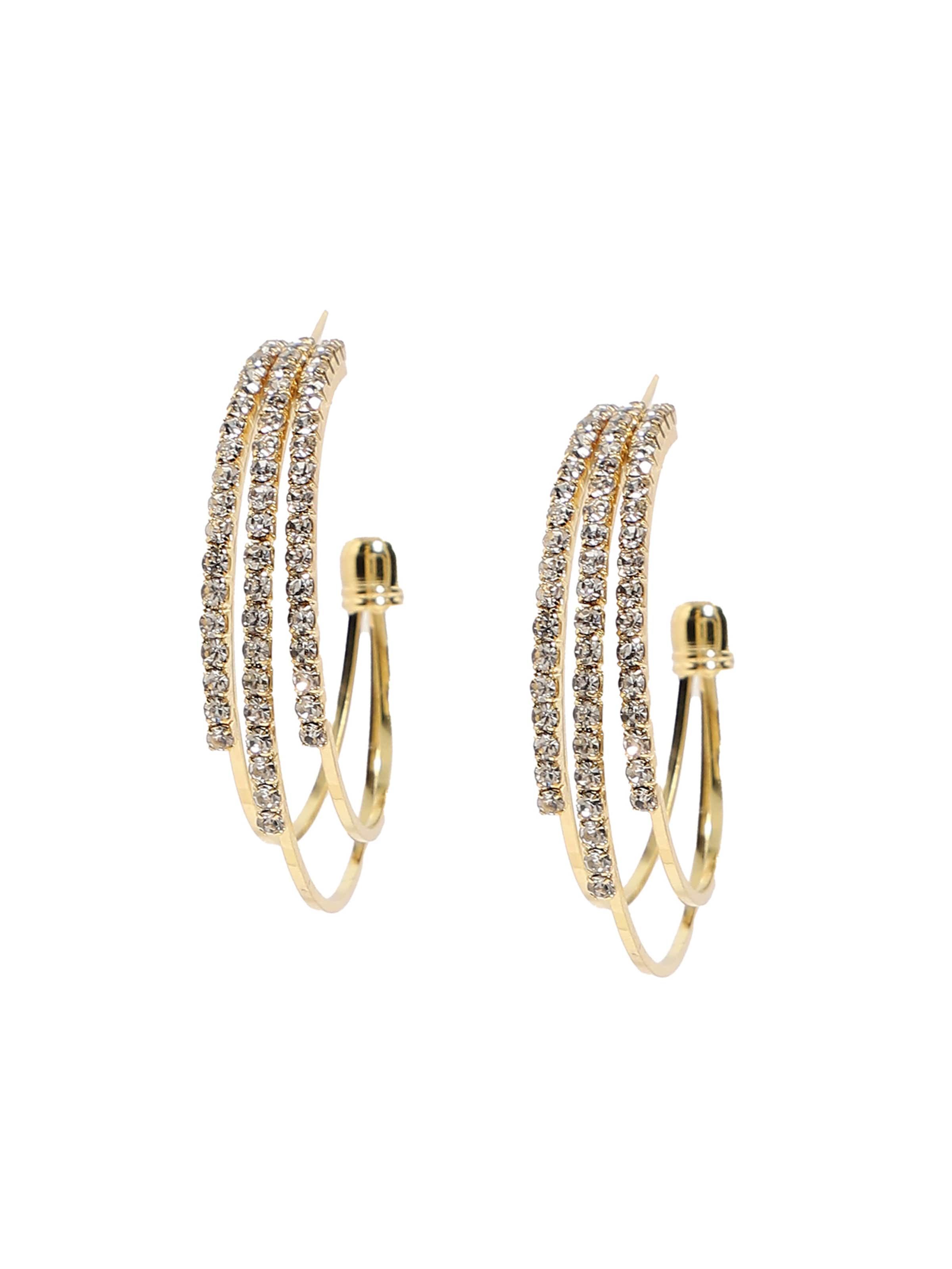 Cercei 'Sahar' de la SOHI pe auriu: față