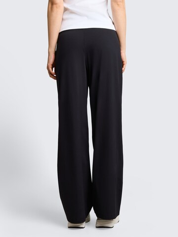 TOM TAILOR DENIM Wide Leg Hose in Schwarz