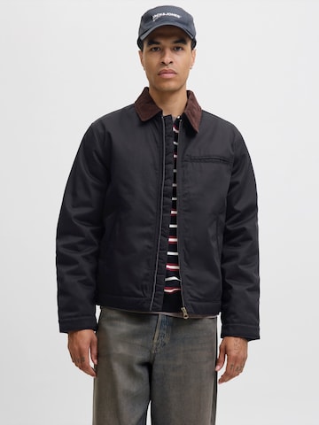 JACK & JONES Демисезонная куртка 'JORNORREBRO' в Черный: спереди