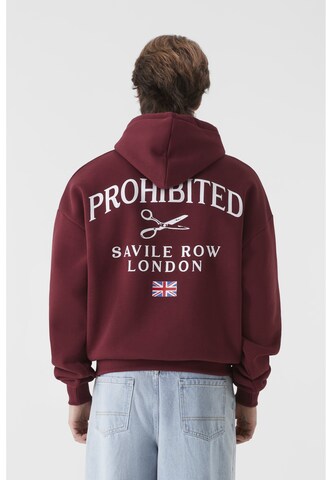 Prohibited Tréning póló 'Prohibited Savile Row' - piros