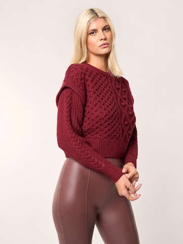 Pullover 'Melanie' di ABOUT YOU x Laura Giurcanu in rosso: frontale
