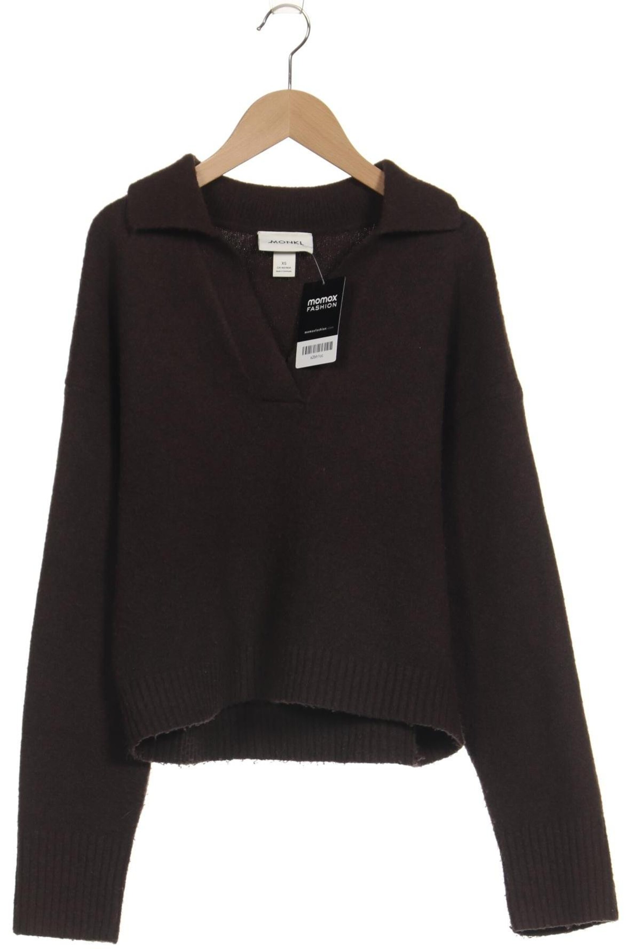 Monki Sweater & Cardigan in XS in Brown: front