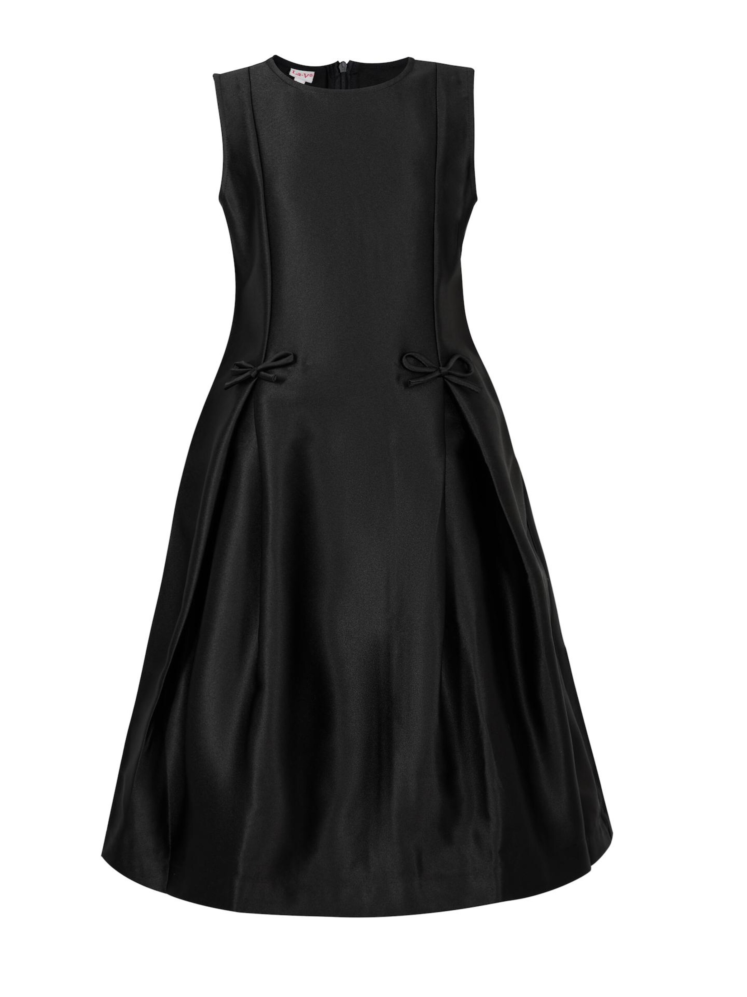 La V Dress 'Feestelijke jurk met strikken' in Black: front