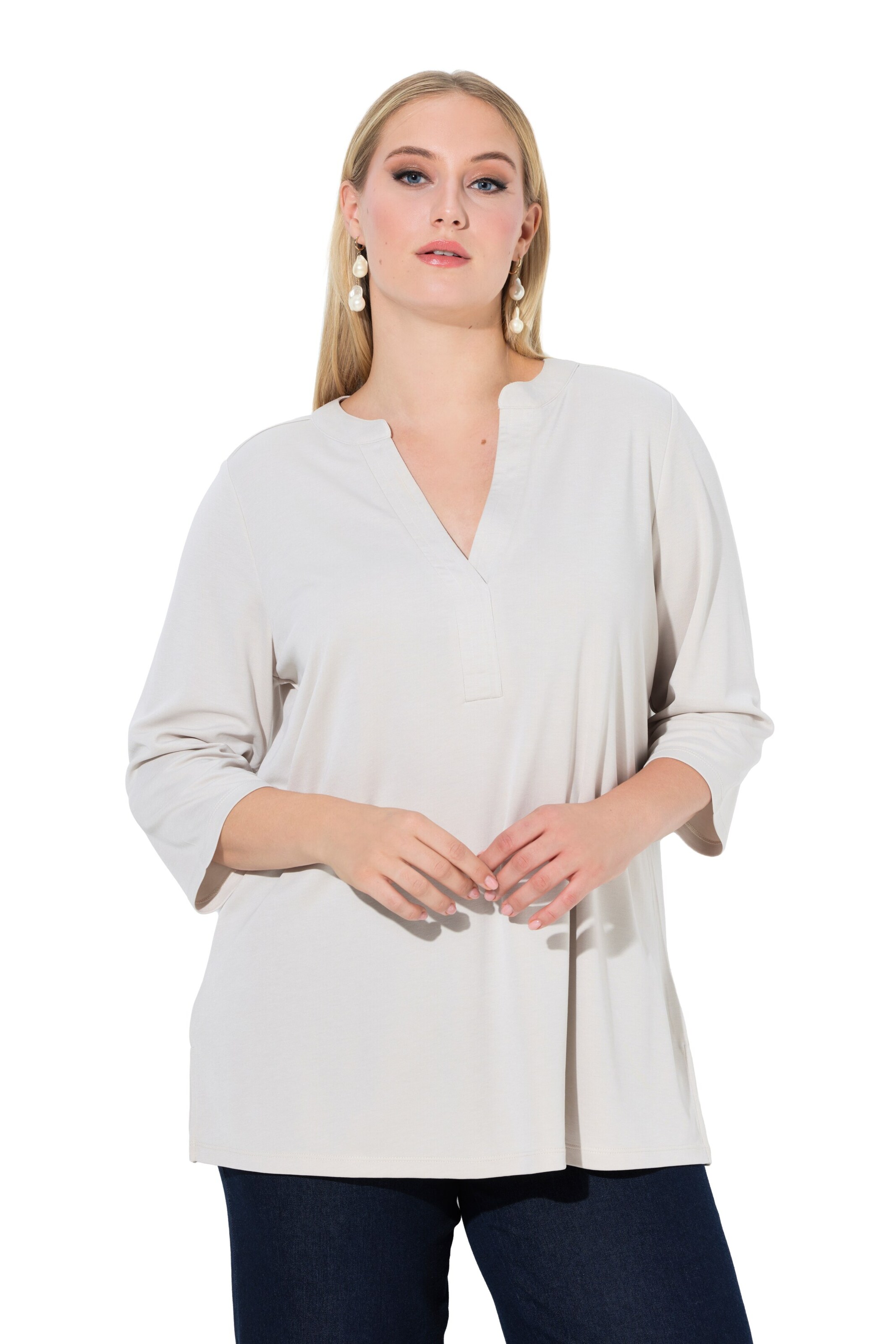 Ulla Popken Shirt in White: front