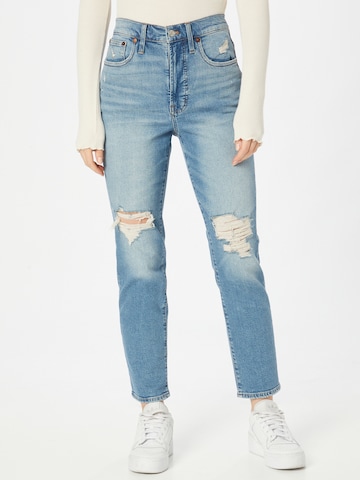 Madewell Regular Jeans in Blauw: voorkant
