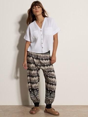 Apricot Loose fit Pants ' ' in Black: front