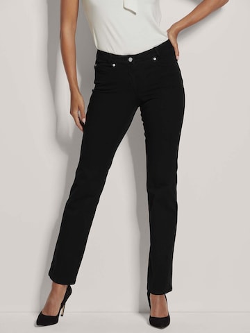 MADELEINE Slimfit Jeans in Zwart: voorkant