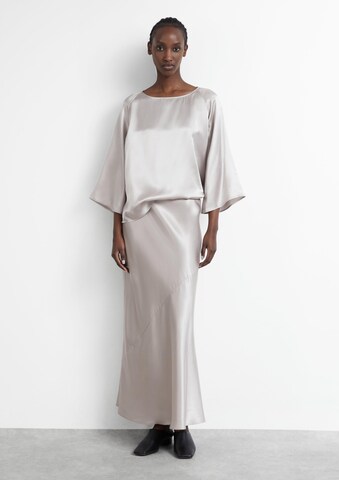 COMMA Blouse in Bruin: voorkant