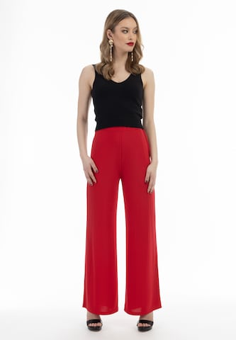 faina Loosefit Broek in Rood