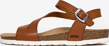 Bayton Sandalen met riem 'Jaeva' in Bruin: voorkant