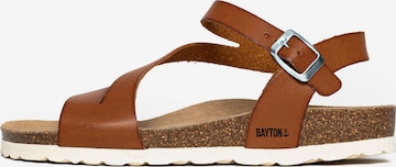 Bayton - Sandalias con hebilla 'Jaeva' en marrón: frente