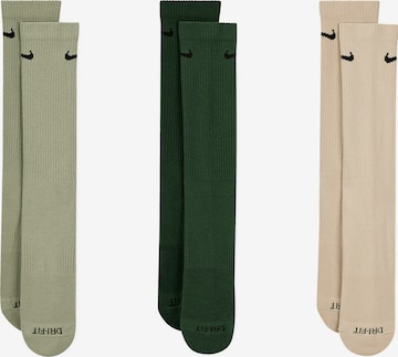 Nike Sportswear Athletic Socks in Beige: front