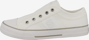 s.Oliver - Sapatilhas slip-on em branco