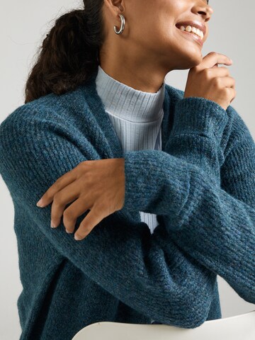 PIECES Knit Cardigan 'PCELLEN' in Blue