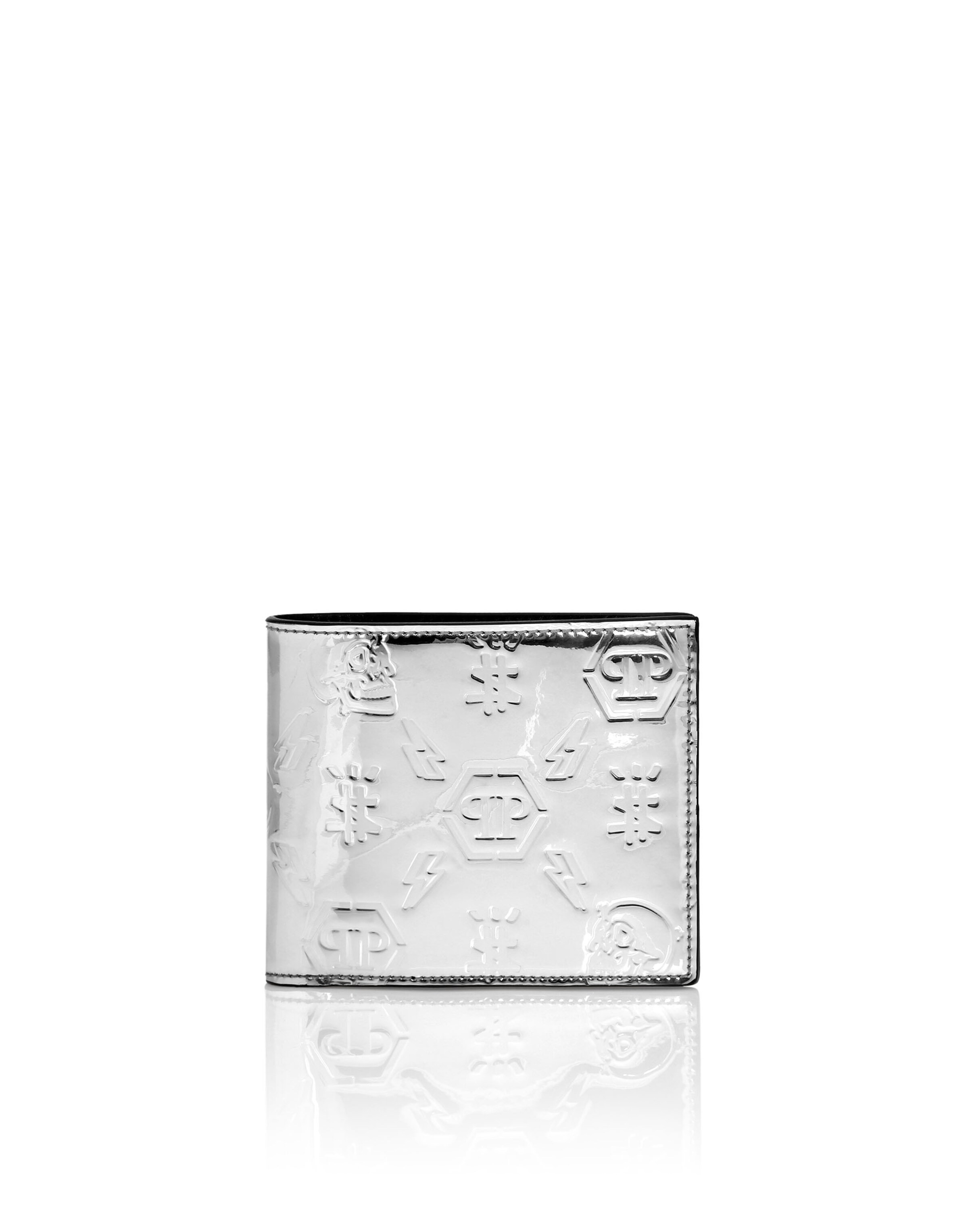Portamonete di Philipp Plein in argento: frontale