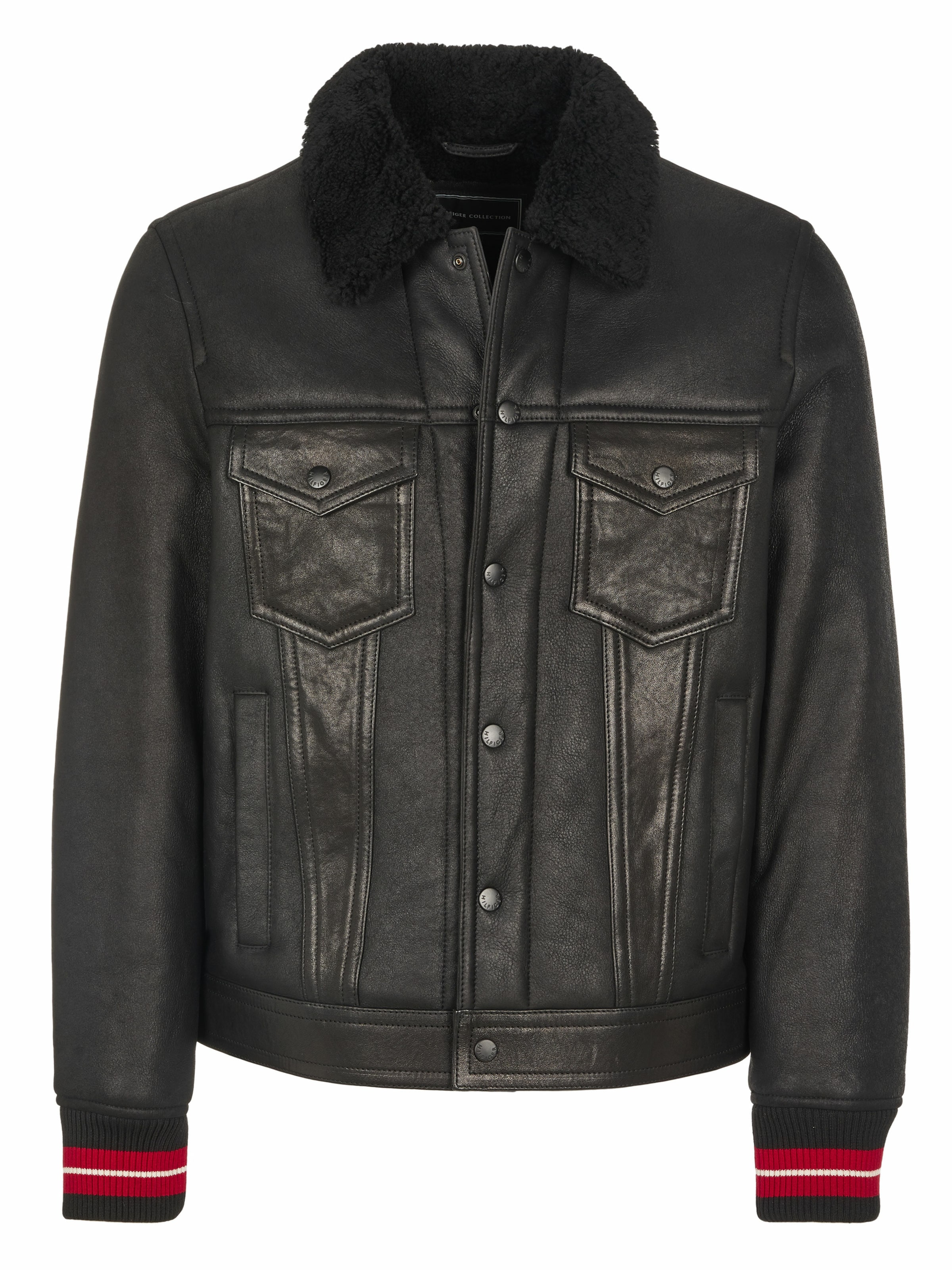 TOMMY HILFIGER Tussenjas in Zwart: voorkant