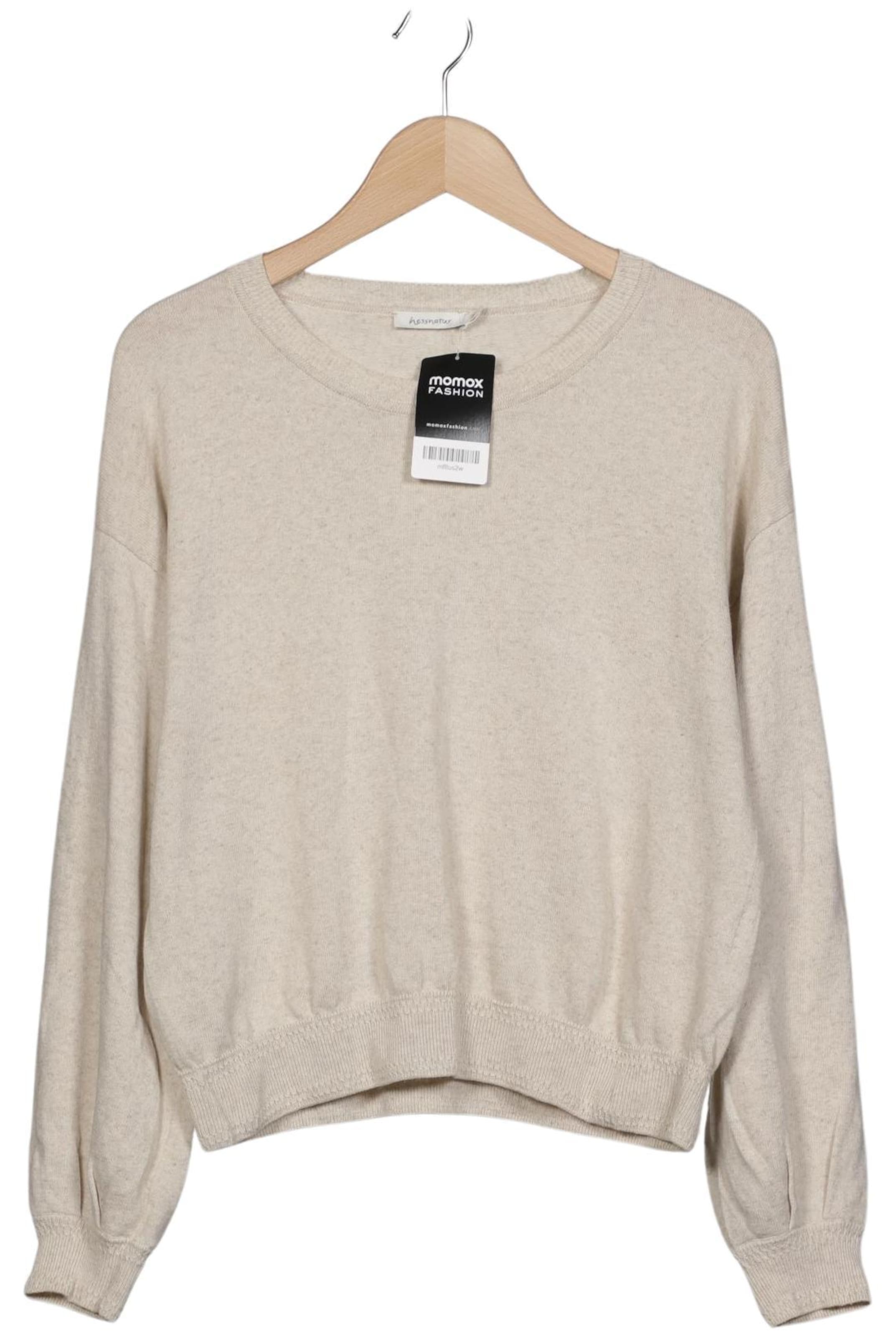 hessnatur Sweater & Cardigan in M in Beige: front