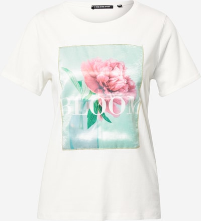 ONE MORE STORY T-shirt en menthe / rose / blanc naturel, Vue avec produit