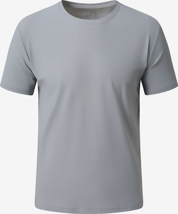 YOUTHUP Performance Shirt 'Hautluft' in Grey: front