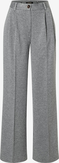 MORE & MORE Pleat-front trousers in Grey / White, Item view
