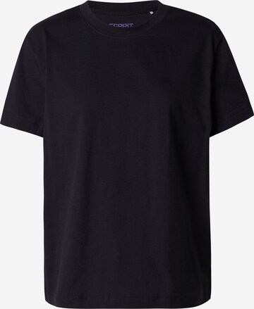 T-shirt 'Ayn' ESPRIT en noir : devant