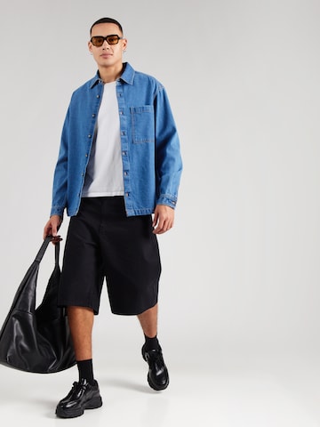 TOPMAN Regular fit Button Up Shirt in Blue