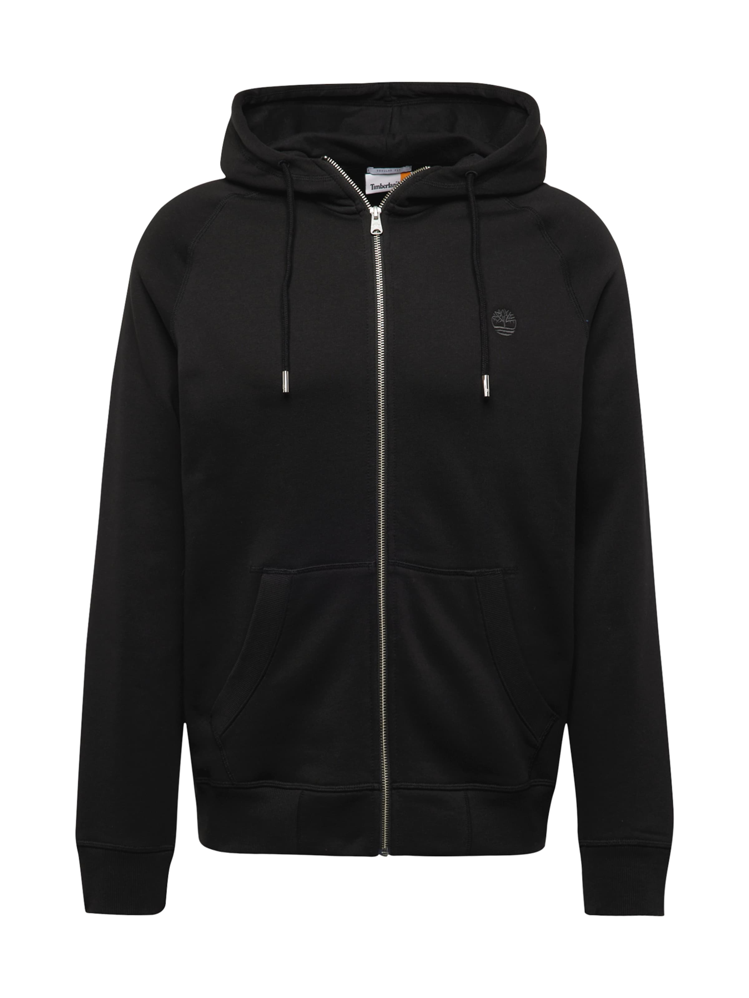 TIMBERLAND - Sudadera con cremallera 'Exeter River' en negro: frente