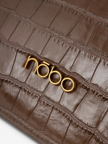 NOBO Crossbody Bag 'Croco' in Brown