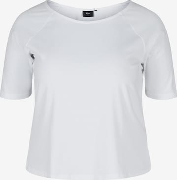 Zizzi Shirt in Weiß: front