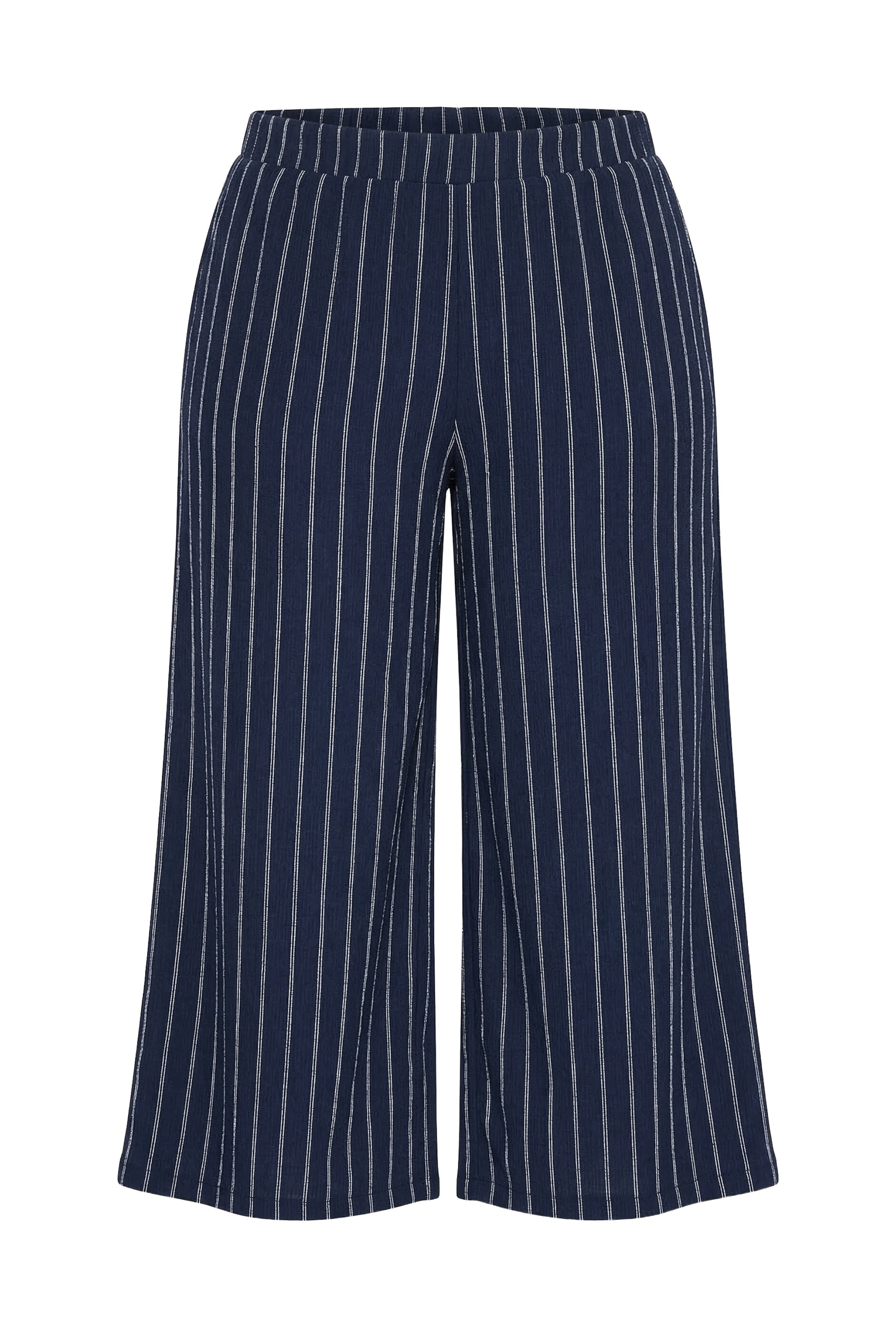 Ulla Popken Pants in 42-44 in marine blue / White, Item view