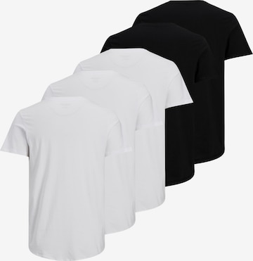 JACK & JONES Средняя посадка Футболка 'JJENoa' в Черный: спереди