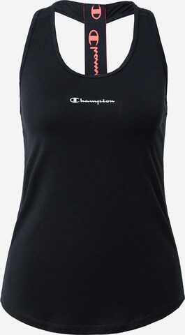 Champion Authentic Athletic Apparel Sports Top in Black: front