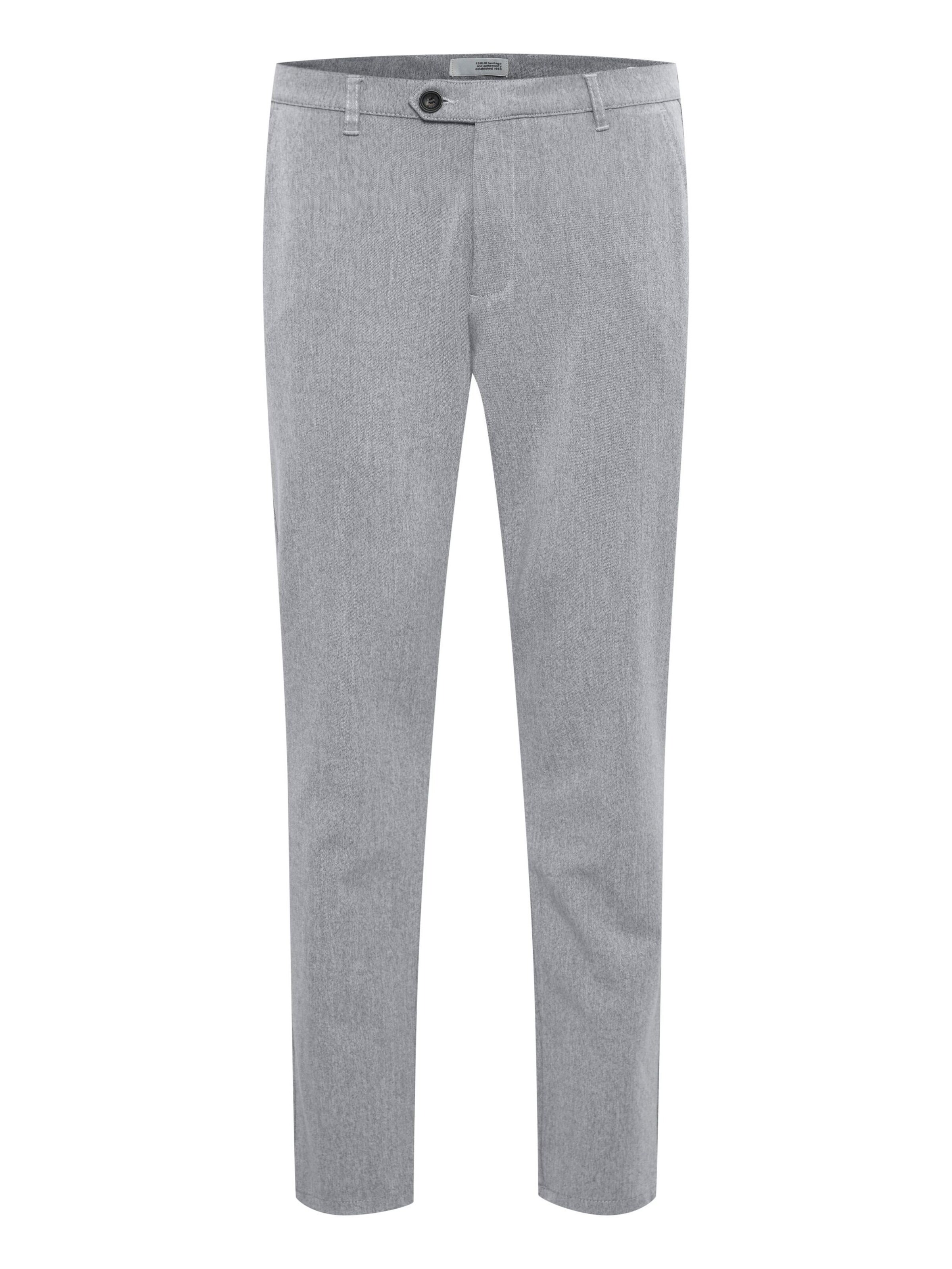 Pantalon 'Fred' !Solid en gris : devant