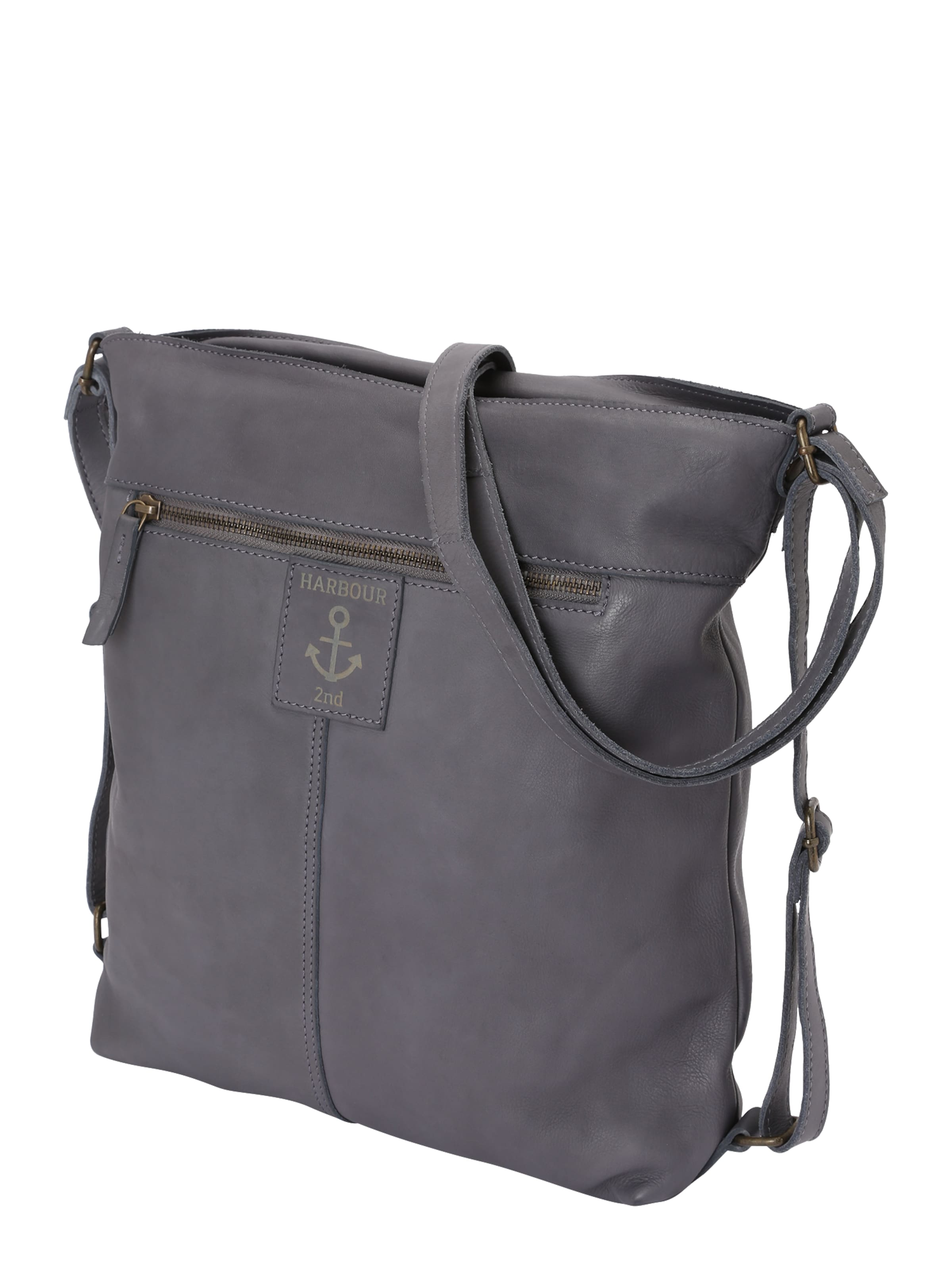 Harbour 2nd - Bolso de hombro 'Nora' en gris: lado